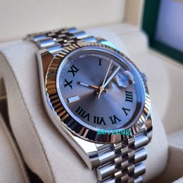 Designer automatique Une toute nouvelle montre-bracelet de sport de plongée 2023 Datejust 41 mm Wimbledon 126334 Jubilé cannelé janvier - Nouvelle montre automatique pour hommes