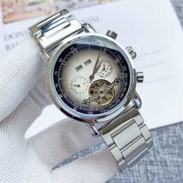 Designer Automatic Mechanical Watch Brand PP Business Flywheel Mécanical Mens Watch entièrement automatique Machinerie