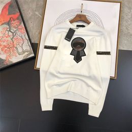 Designer Automne Luxury Mens Sweater Vêtements Pullover Slim Fit Colater Color Imprimé masculin Fashion Laine laineuse laineuse