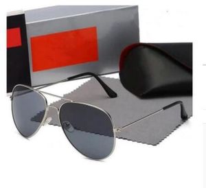 Designer aviator 3025r zonnebril voor heren Rale Ban bril Dames UV400 bescherming Shades Echt glazen lens Goud metalen frame Rijden Vissen Zonnenbrillen met originele doos6