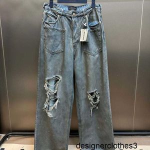 Designer B Family High Edition Paris New Reversal Pocket Classic Casual Jeans Unisexe Casual Jeans U73O