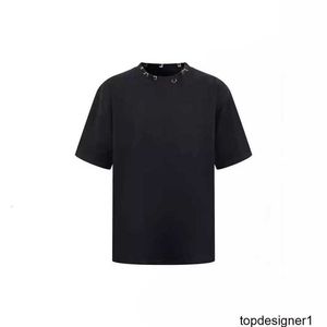 Ontwerper B Home Paris Correct Hoge kwaliteit 24ss Puncture Ring Buckle Short Sleeve 14 Hardware High Street Trendy OL Unisex GDQD