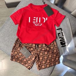 Ontwerper Babykleding jongens meisjes sets voor kinderen korte mouw t-shirt kindontwerper Clother sport kinderen kleding 0011