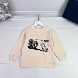 Ontwerper Babykleding Kids Hoodies Cartoon Animal Print Boys Sweater Maat 100-160 cm Hoge kwaliteit Kinderen Sweatshirts Aug099
