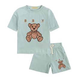 Designer Baby Kids Clothing sets Luxury Girls Boys Boys Sporty Costumes Childrens Classic Brand Clothes Fashion Clothing Summer Tshirt Shuit CAD24052202