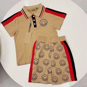 Designer bébé enfants polo lettre de mode manche courte garçons vêtements d'été de vêtements d'été