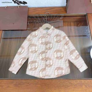 Designer Baby revers Shirt Prachtig drukontwerp Kids top MAAT 120-160 CM mode Herfst kleding Kind Blouses Aug24