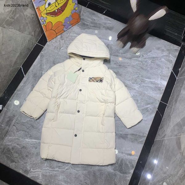 Diseñador Baby Long Down Jacket Child Winter Warmting Tamaño de 110-160 cm de pato blanco.