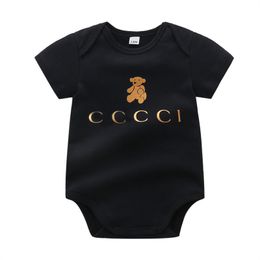 Designer Baby Onesie Classique Marque Enfants Combinaison Garçons Lettre Vêtements 100% Coton Vêtements Ensembles Bébés Tenues Décontractées Enfants À Manches Courtes