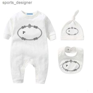 Designer Baby Onesies Chapeau Bavoirs Burp Cloths Ensembles Body pour bébé Body de luxe Barboteuse en coton Barboteuses Garçons Filles Costume Salopette Vêtements Combinaison Bodys pour Babi''gg''ROV6