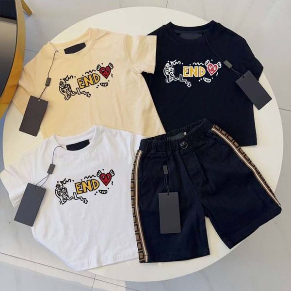 Diseñador Niños Bebé Conjuntos Camisetas Pantalones cortos Conjunto Oso Conjuntos de ropa Niños Niñas Ropa Verano Lujo Camisetas y pantalones cortos Chándal Niños Trajes juveniles