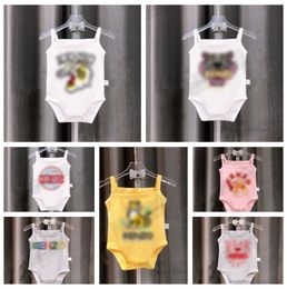 Diseñador Baby Suspender Mompers infantiles Niños para niñas Tigre Tigre impreso Triángulo de trepa TIPA CLIBS CARTEO COMENTAL ALGOTO Soft Softsuits Z7595