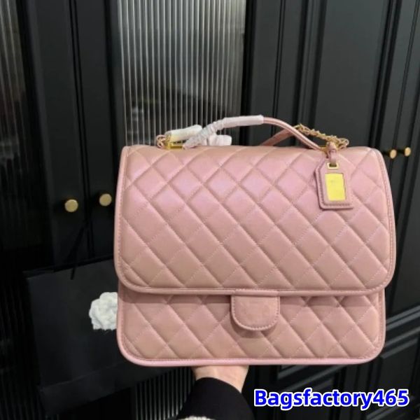 Designer sac à dos 22K sac sac à bandoulière en cuir verni postier sacs en cuir mode classique sac à main cc sac Toast caviar noir rose blanc sacs à main de luxe