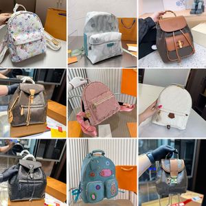 Mochila de diseñador Mochilas Mochila con flores marrones para hombres Mujeres Bolsos Cartera Cartera de gran capacidad Tendencia Bolsos 17 estilos