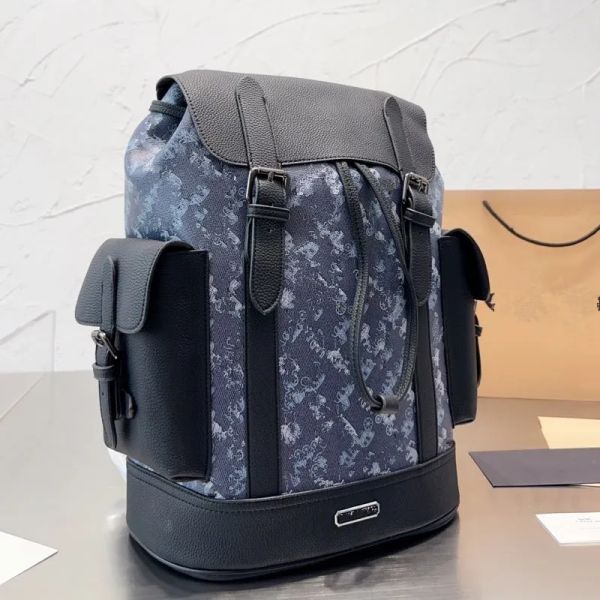 Sac à dos design noir voyage sac à dos sacs à main hommes femmes en cuir sac d'école luxueux mode sac à dos épaule livre sacs
