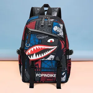 mochila de diseñador mochila de estudiante de moda mochila de diseñador hombres mujeres mochila Mochila de viaje de ocio de cuero de graffiti de gran capacidad impresa mochila