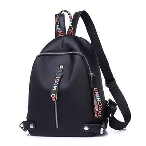 Mochila de diseñador para mujeres y niñas Mochilas de lona de gran capacidad con mochila de alta calidad en 3 colores en negro, blanco y rosa