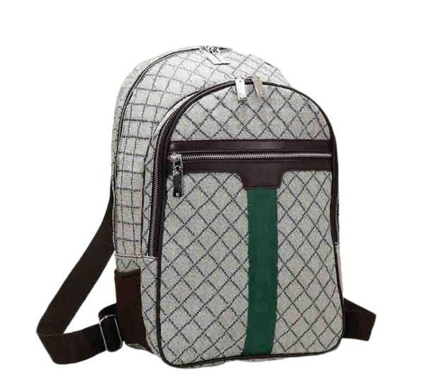 Mochila de diseñador Mochila Mochila Bolsos Hombres Mujeres Doble GxG PU Cuero Bolso de escuela de lujo