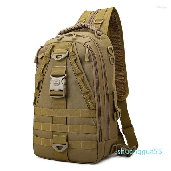 Designer Sac À Dos Grande Capacité Tactique Hommes Multifonctionnel Voyage En Plein Air Alpinisme Camo Une Épaule Et Deux