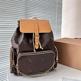 Designer-Rucksack für Herren, große Kapazität, Schultasche, modische Damen-Handtaschen, Geldbörsen, Reisepaket, Top-Rucksäcke aus echtem Leder