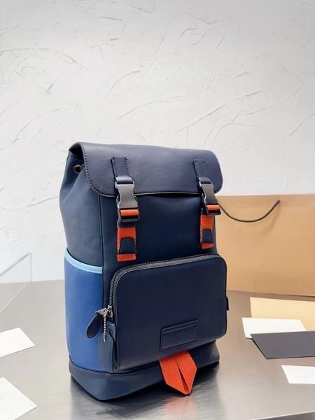 Mochila de diseñador Hombres Mochilas con estilo Flores viejas clásicas Mochila de cuero con cierre abatible Mochilas con patrones geométricos de gran capacidad Mochila para computadora Mochila para mujer