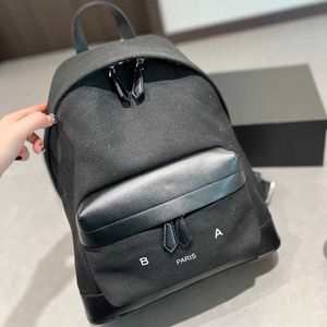 sac à dos design hommes bookbag femmes noir blanc sac à dos simple toile cartable léger portable sacs à dos de luxe 240307
