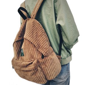 Designer-Backpack cartable femmes école sac à dos sacs en velours côtelé sac à dos adolescente sacs à dos pour filles sac à dos féminin 440 Y18110201