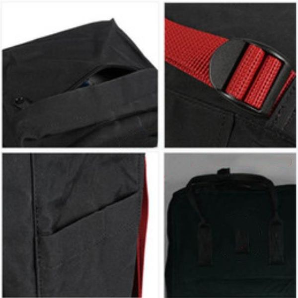 Diseñador-Mochila estudiante mochila impermeable hombres y mujeres estilo de moda bolso de diseño escuela secundaria mochila de lona deportes han280E