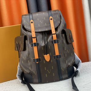 Designer Backpack Women Book Schoolbag Fashion Bags Back Pack Outdoor Travel Backpack Style Stripes Letter Echte lederen school Casual motorfietstas