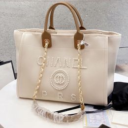 Designer Bag 2023 Handtas CC Metal Chain Pearl Strandtas Clutch Schouder Crossbody Bag Lady Luxe tassen