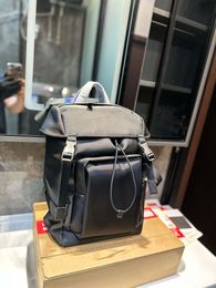 Bolsa de diseñador 2024 Nuevo mochila unisex tela de nylon mochila negra grande capacidad deportiva bolsa mochila mochila bolsa de lienzo