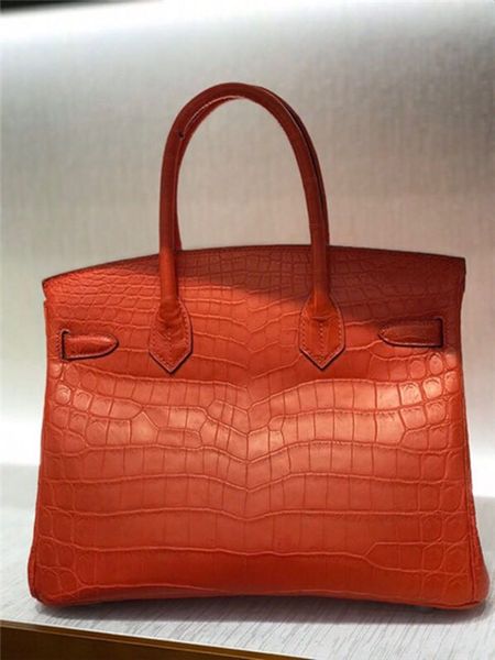 Sac de créateur 25 cm Crocodile Drectes Tapes Luxur Purse entièrement fait à la main