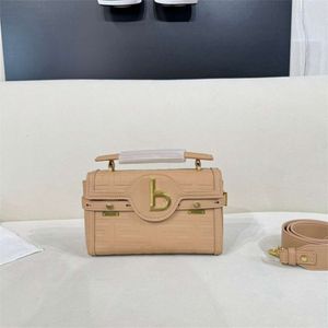 Designer Bag BA2024 Tote-tassen Nieuwe B-Buzz-serie Lychee Pattered Small Handtas Textuur Crossbody tas met roterende gesp gold Antieke hardwarezakken