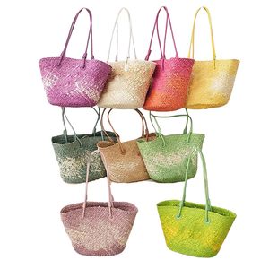 Sac de créateur sac de plage de plage de luxe sac de paille pour souper sac de loisirs fashion womens sac d'épaule paille bacs sac à main
