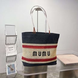 sac de créateur plage de plage printemps d'été Miumius sac tissé sac à main