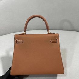 Sac de créateur Brand Handbag 25 cm Tapis de mode pour les femmes charmante sac à bandoulière authentique togo en cuir à la main