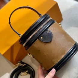 Designer tas cannes ronde vat tas schoudertassen vrouwen hoogwaardige diane handtassen messenger tassen portemonnee dames lederen handtas bakje tas portemonnee