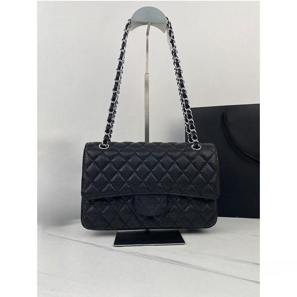 Sac de concepteur Chain Sac à bandoulière Flip Caviar Cow Tote Tote Gol