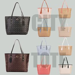 Designer Bag City33 Tote Bag CA Luxe tas Handtassen Damesmode Grote capaciteit Leer Kwaliteit Multifunctioneel Zwart Grijs bruin Melk Thee Kleur Dermis Boodschappentassen