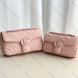 Bolso de diseñador Classic Hot Pink Bolso de mano de cuero de alta calidad Bolso de hombro de moda para mujer Bolsos de lujo Bolso bandolera