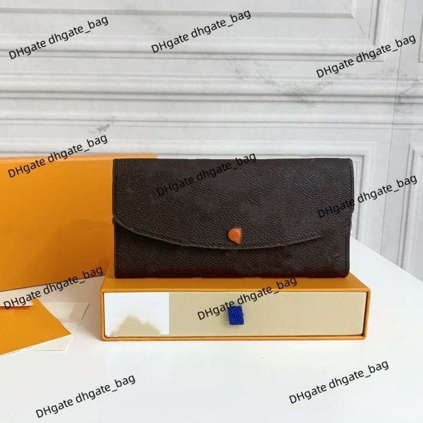 Bolso de diseñador Cartera larga clásica Nuevo Cuero de lujo Monedero con cremallera de concha de flor vieja Moda para hombres y mujeres Bolso para llaves versátil Monedero con múltiples tarjetas