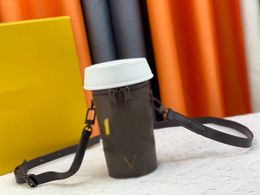Bolso de diseño Juego de tazas de café Bolso de moda con forma de letra Taza Cubo Bolso para teléfono celular Bolso informal