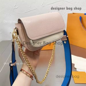 Designertas contrasterende damesschoudertas Hardwaregesp met gouden ketting om designertas te bedekken Modieuze en elegante crossbodytas voor dames Leren portemonnee