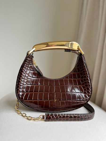 Bolso de diseñador Crocodile Luxury Handbag de 30 cm Totas de banda Alligator VERTO CYPRESS Color completamente hecho a mano Hild de cera de oro y hardware plateado Precio al por mayor