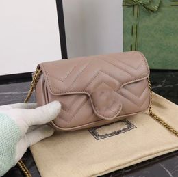 Bolsa de diseñador bolso cruzado para mujeres bolsos para el hombro del hombre mini bolsas mujeres marmont cinturón bolso de diseño de la cadena del hombro del bolso del bolso