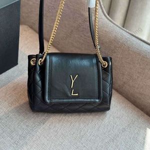 Bolso de diseñador Bolso cruzado Bolso de lujo Mini YS Etiqueta con letra Flip Tote Elegante bolso de hombro con cadena multifuncional