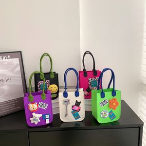 Designer tas schattige stripfiguren Amboidered handtas gekleurde mini -tas