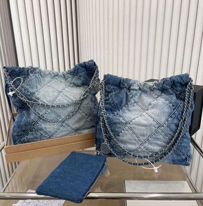 Sac de designer Denim Shopping Bag Tote Sac à dos Voyage Designer Femme Sling Body Sac à main le plus cher avec chaîne en argent Gabrielle Sacs à main de luxe matelassés 1096ess