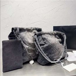 designertas Denim Shopping Tote-rugzak Reizen Designer Dames Sling Body Bag Duurste handtas met zilveren ketting Gabrielle Gewatteerde luxe hChannel