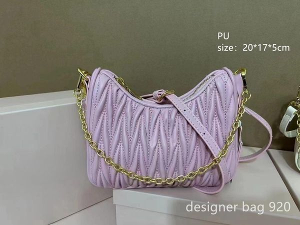 Bolso de diseñador Bolso de bolos de lujo Estrella rosa el mismo bolso bolso de mujer Bolso lindo y juguetón para las axilas Bolso cruzado atmosférico simple de moda Bolso elegante de moda noble